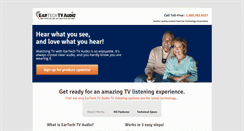 Desktop Screenshot of eartechtvaudio.com
