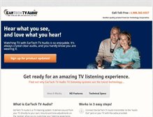 Tablet Screenshot of eartechtvaudio.com